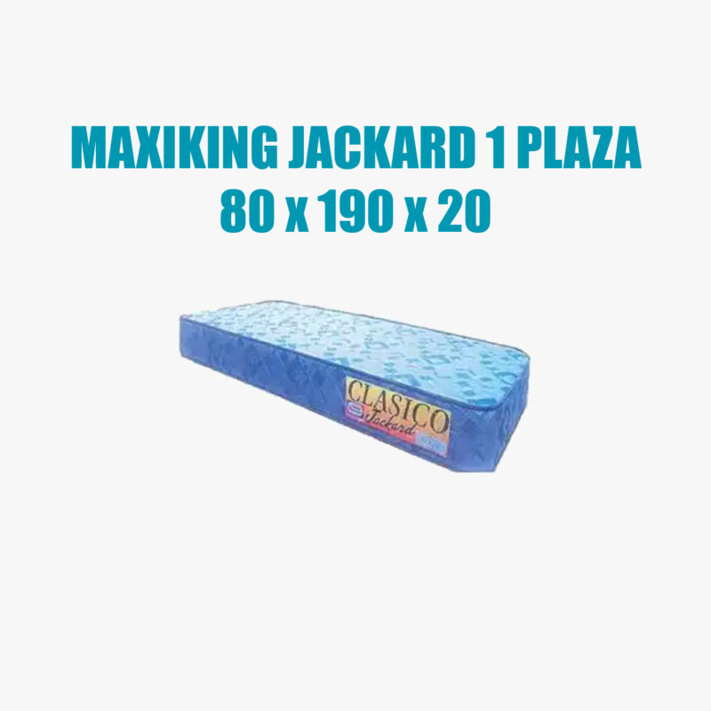 Colchon Maxiking Jackard 1 plaza 80 x 190 x 20