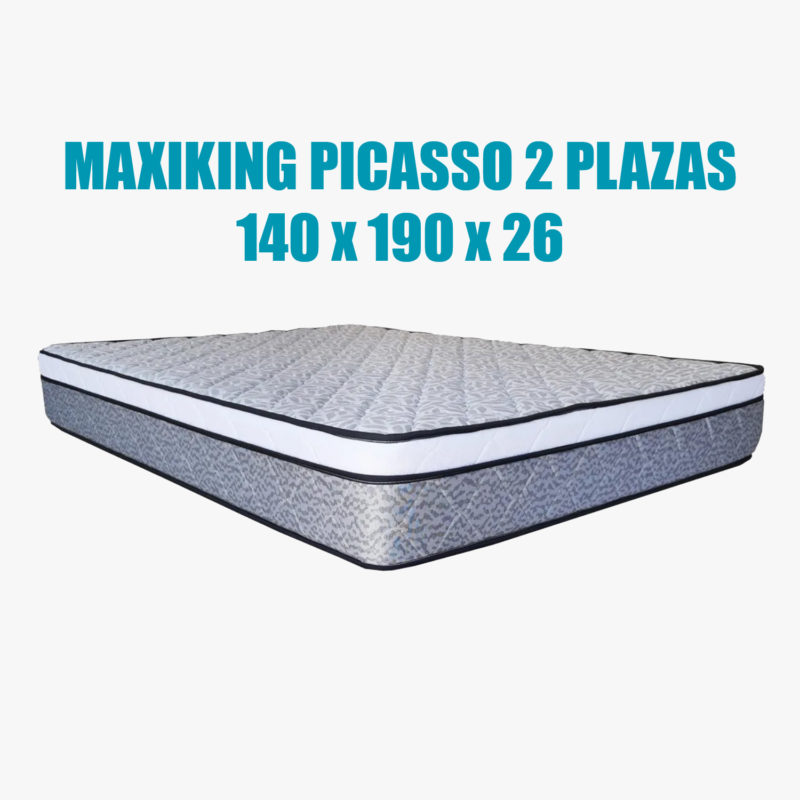 Colchon Maxiking Picasso 2 Plazas 140 x 190 x 26