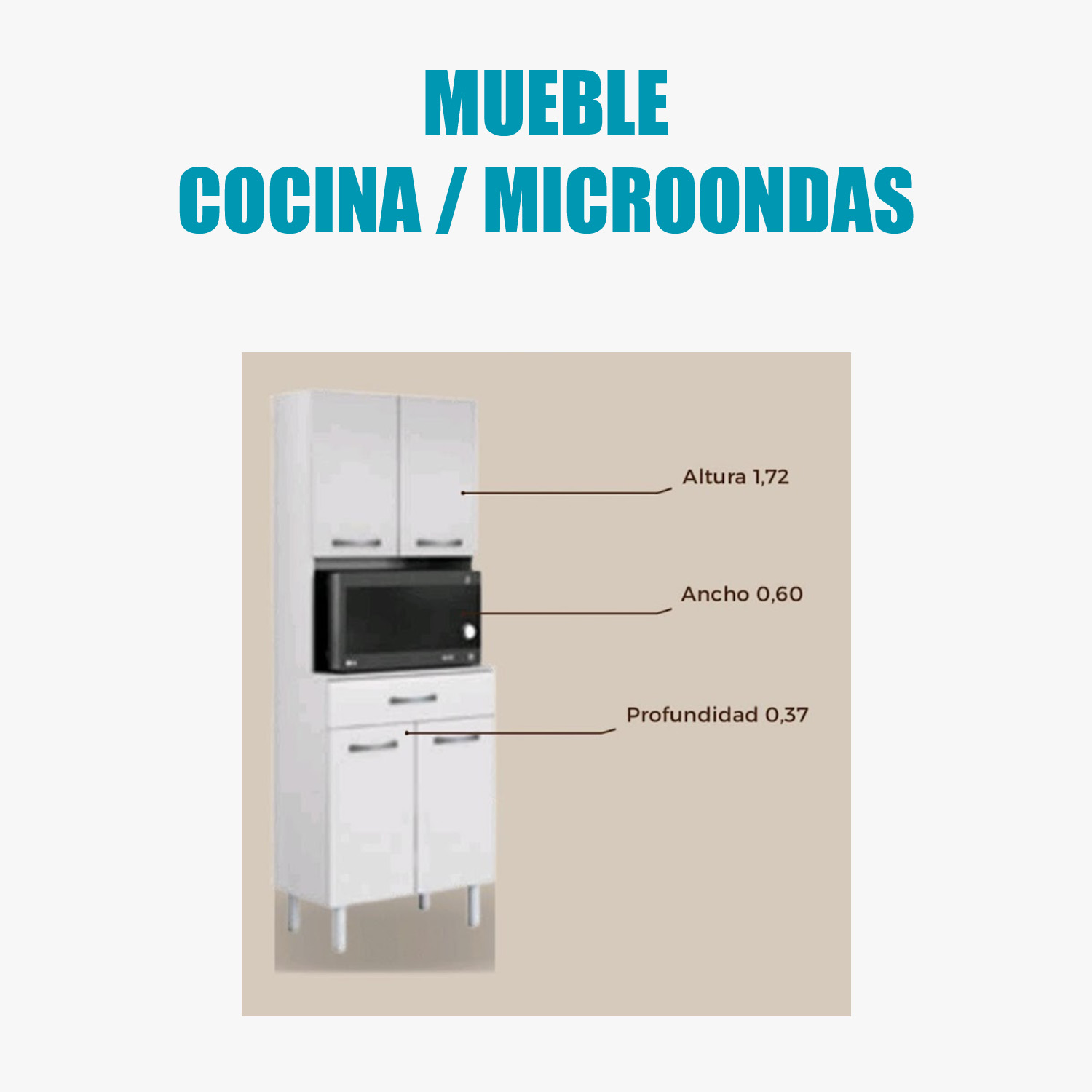 Mueble cocina microondas por mayor