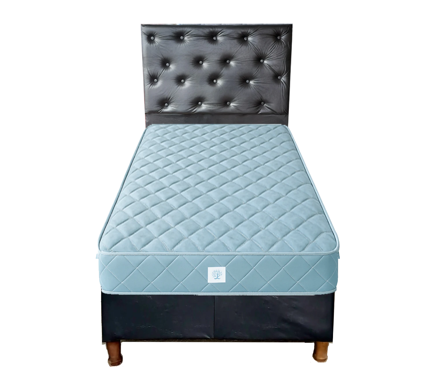 Sommier 1 Plaza Jackard 20 Negro