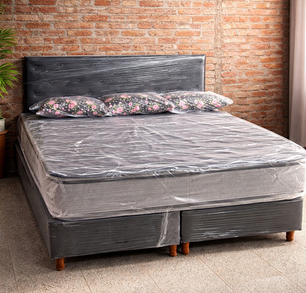 Sommier King 2x2 con Respaldo espuma alta densidad